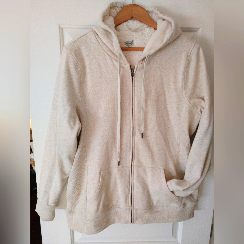 Kismet Cream Plush Lined Hoodie ~ Size XXL